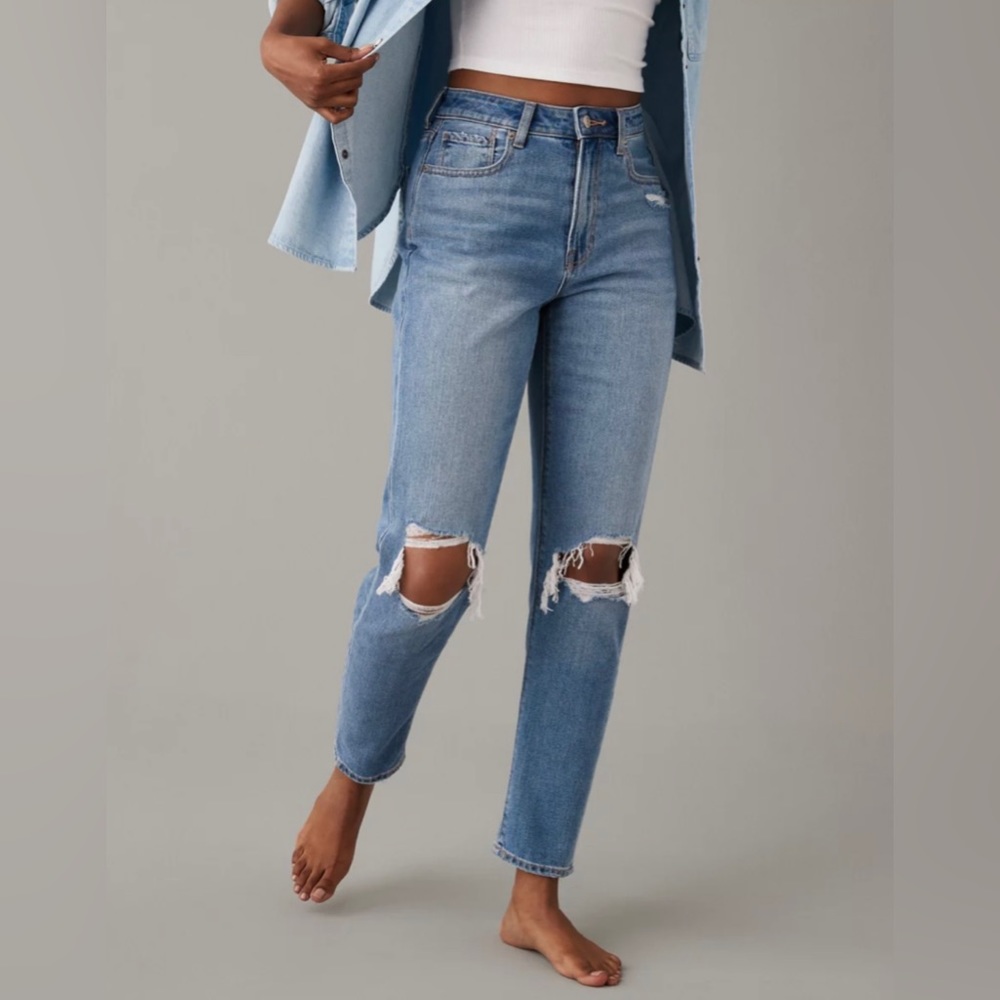 American jean high waisted mom jeans